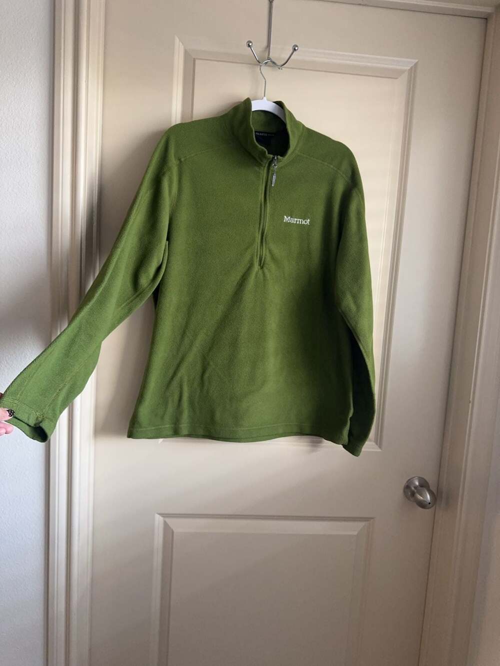 Marmot Polartec 1/4 Zip Fleece Pullover Green Size L/G